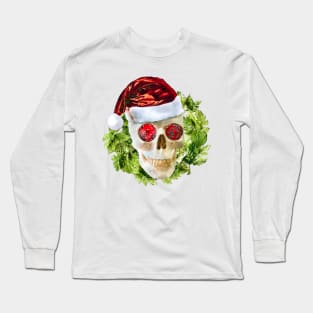 Xmas Skull Long Sleeve T-Shirt